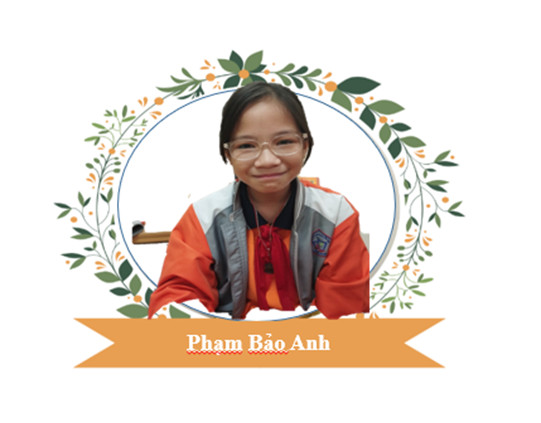 Phạm Bảo Anh học sinh lớp 6A1 vẻ đẹp rạng rỡ sao Khuê của THCS Nguyễn Trãi, quận Ba Đình